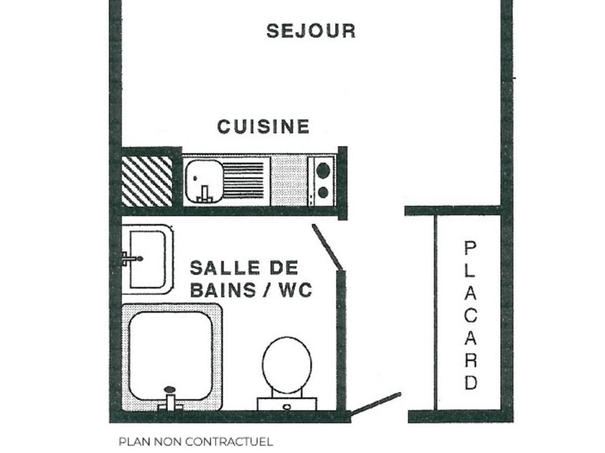 Studio Cosy Pour 2 Personnes, Skis Aux Pieds, Les Menuires - Fr-1-452-121 Appartement Saint-Martin-de-Belleville Buitenkant foto